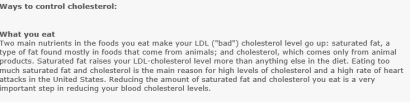 cerner cholesterol