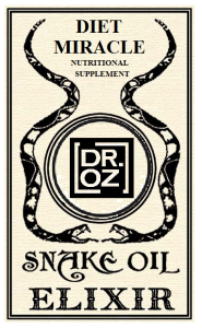Dr. oz snake oil elixir